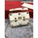 Valentino GARAVANI Small ROMAN STUD NAPPA CHAIN BAG White High