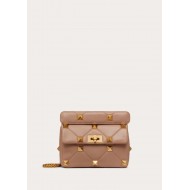 Valentino GARAVANI Small ROMAN STUD NAPPA CHAIN BAG Rose Cannelle High