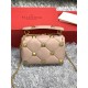 Valentino GARAVANI Small ROMAN STUD NAPPA CHAIN BAG Rose Cannelle High