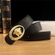 Versace Medusa Round Buckle Leather Belt 38mm High