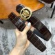 Versace Round buckle belt Crocodile 38mm High