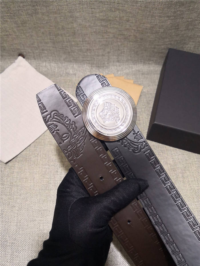 Versace Medusa Round Buckle Belt 38mm High