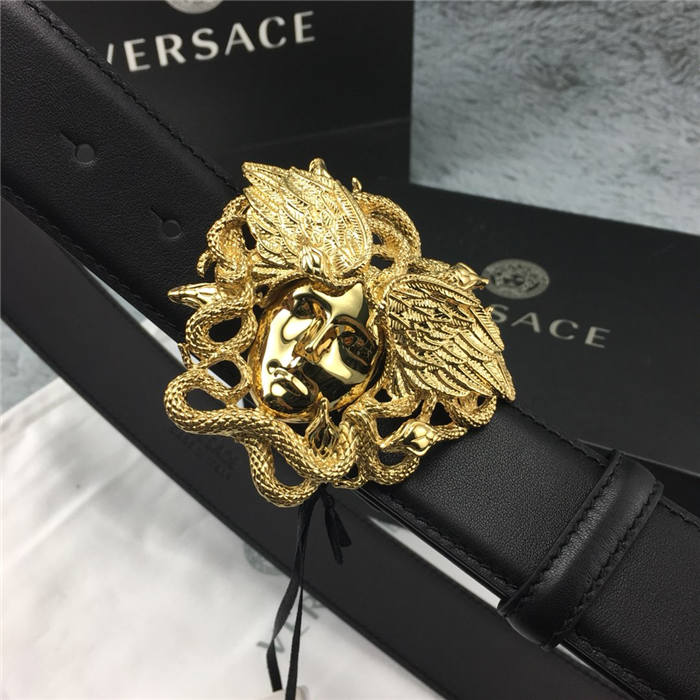 Versace MEDUSA LEATHER BELT 38mm High