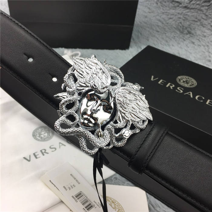 Versace MEDUSA LEATHER BELT 38mm High