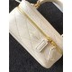 MINI SAINT LAURENT VANITY CASE IN QUILTED LAMBSKIN White High