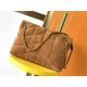 LOULOU PUFFER MEDIUM BAG IN QUILTED Suede High