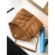 LOULOU PUFFER MEDIUM BAG IN QUILTED Suede High