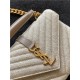 COLLEGE MEDIUM CHAIN BAG IN QUILTED CANVAS High