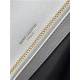 COLLEGE MEDIUM CHAIN BAG IN QUILTED LEATHER White-Gold High