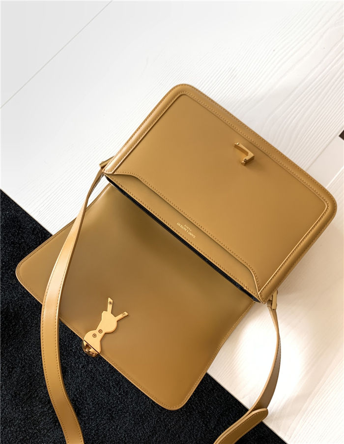 SOLFERINO MEDIUM SATCHEL IN BOX SAINT LAURENT LEATHER High