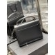 CASSANDRA MEDIUM TOP HANDLE BAG IN SMOOTH LEATHER Black High