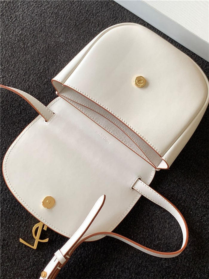 KAIA SMALL SATCHEL IN SMOOTH LEATHER High