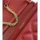 BECKY MINI CHAIN BAG IN CARRÉ-QUILTED LAMBSKIN Red High