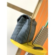 LOULOU MEDIUM BAG IN Y-QUILTED SUEDE High