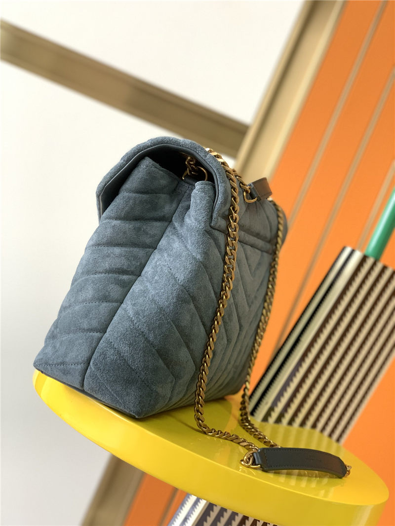 LOULOU MEDIUM BAG IN Y-QUILTED SUEDE High