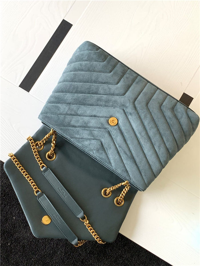 LOULOU MEDIUM BAG IN Y-QUILTED SUEDE High