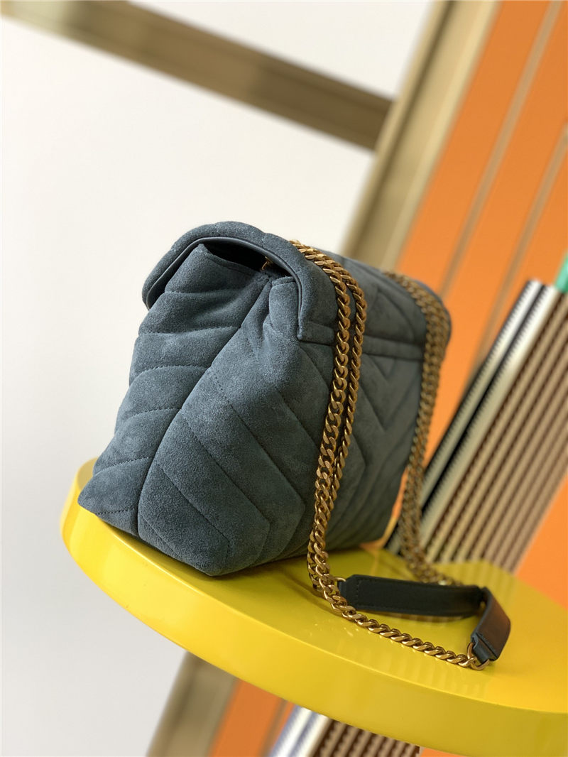 LOULOU SMALL BAG IN Y-QUILTED SUEDE High