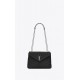 LOULOU SMALL IN MATELASSÉ “Y” LEATHER Silver-Tone Black High