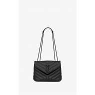 LOULOU SMALL IN MATELASSÉ “Y” LEATHER Black High