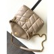 LOULOU PUFFER SMALL BAG IN QUILTED LAMBSKIN Gold-Tone Dark Beige High