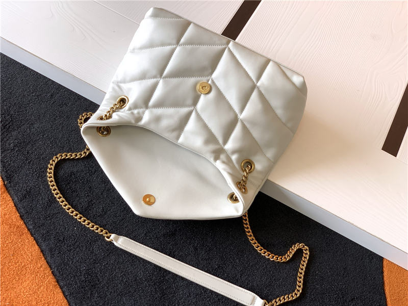 LOULOU PUFFER SMALL BAG IN QUILTED LAMBSKIN Gold-Tone High