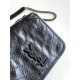 NIKI CHAIN WALLET CRINKLED LEATHER High