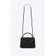 COLLEGE MEDIUM CHAIN BAG IN QUILTED LEATHER Black-Black High