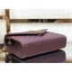 ENVELOPE MEDIUM BAG IN MIX MATELASSÉ GRAIN DE POUDRE EMBOSSED LEATHER Burgundy-Gold High