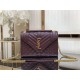 ENVELOPE MEDIUM BAG IN MIX MATELASSÉ GRAIN DE POUDRE EMBOSSED LEATHER Burgundy-Gold High