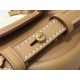 KAIA SMALL SATCHEL IN COTTON CANVAS AND VINTAGE LEATHER High