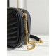 LOU MINI BAG IN MATELASSÉ GRAIN DE POUDRE EMBOSSED LEATHER High