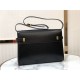 MANHATTAN SHOULDER BAG IN BOX SAINT LAURENT LEATHER High