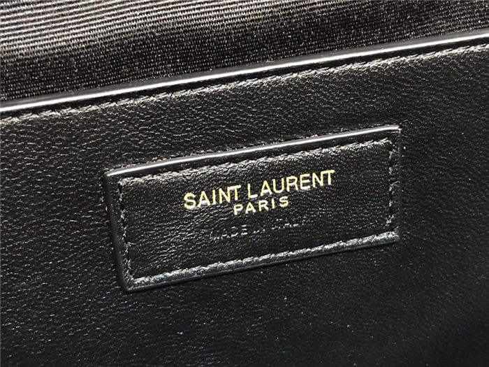 MANHATTAN SHOULDER BAG IN BOX SAINT LAURENT LEATHER High