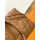 LOULOU PUFFER MINI BAG IN QUILTED LAMBSKIN Gold-Tone Caramel High