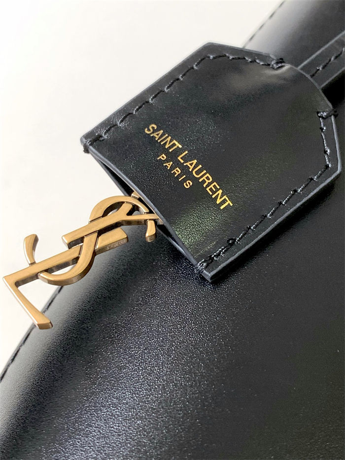 MINI TOY SHOPPING SAINT LAURENT IN BOX LEATHER Black High