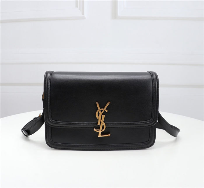 SOLFERINO MEDIUM SATCHEL IN BOX SAINT LAURENT LEATHER High