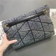 LOULOU PUFFER SMALL BAG IN QUILTED Denim Gold-Tone Black Strap High