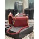 SUNSET NEW MEDIUM IN SMOOTH LEATHER Red Dark High