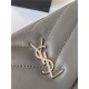 LOULOU TOY BAG IN MATELASSÉ "Y" LEATHER Grey mid