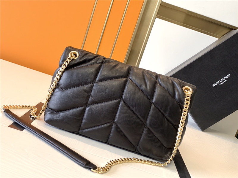 PUFFER SMALL BAG IN QUILTED LAMBSKIN mid