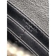 CASSANDRE SAINT LAURENT MATELASSÉ ENVELOPE CHAIN WALLET IN GRAIN DE POUDRE EMBOSSED LEATHER Mid