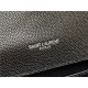 ENVELOPE MEDIUM BAG IN MIX MATELASSÉ GRAIN DE POUDRE EMBOSSED LEATHER Black-Silver High