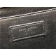 ENVELOPE MEDIUM BAG IN MIX MATELASSÉ GRAIN DE POUDRE EMBOSSED LEATHER Black-Silver High