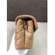 LOULOU TOY BAG IN Y-QUILTED LEATHER Gold-Tone Caramel High