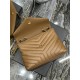 LOULOU MEDIUM IN MATELASSÉ “Y” LEATHER Gold-Tone Caramel High