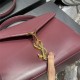 CASSANDRA MEDIUM TOP HANDLE BAG IN SMOOTH LEATHER Wine High