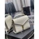 CASSANDRA MEDIUM TOP HANDLE BAG IN SMOOTH LEATHER White High