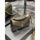 COLLEGE MEDIUM CHAIN BAG IN QUILTED LEATHER Olive High