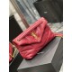 LOULOU PUFFER SMALL BAG IN QUILTED LAMBSKIN Gold-Tone Red High