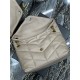 LOULOU PUFFER MEDIUM BAG IN QUILTED LAMBSKIN Gold-Tone Beige High